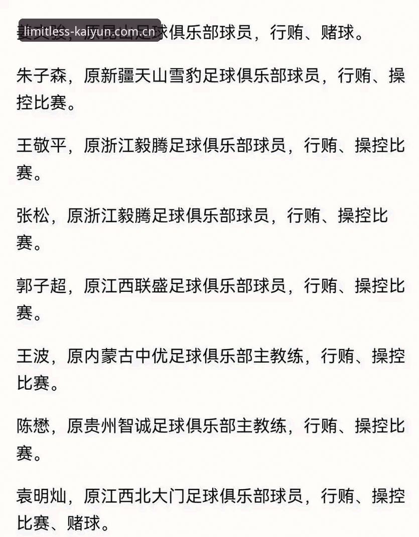 足协第三批禁足名单详解：17人终身禁足背后的行业整顿